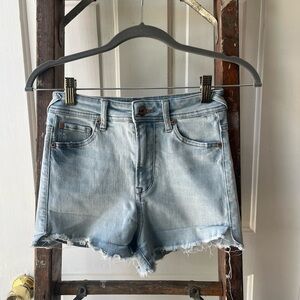 GUESS Light Blue Denim Women Shorts